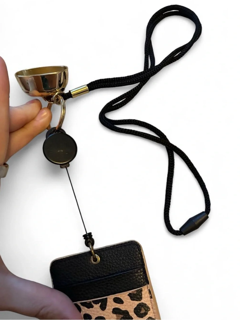 Leopard Lanyard ID Badge Reel